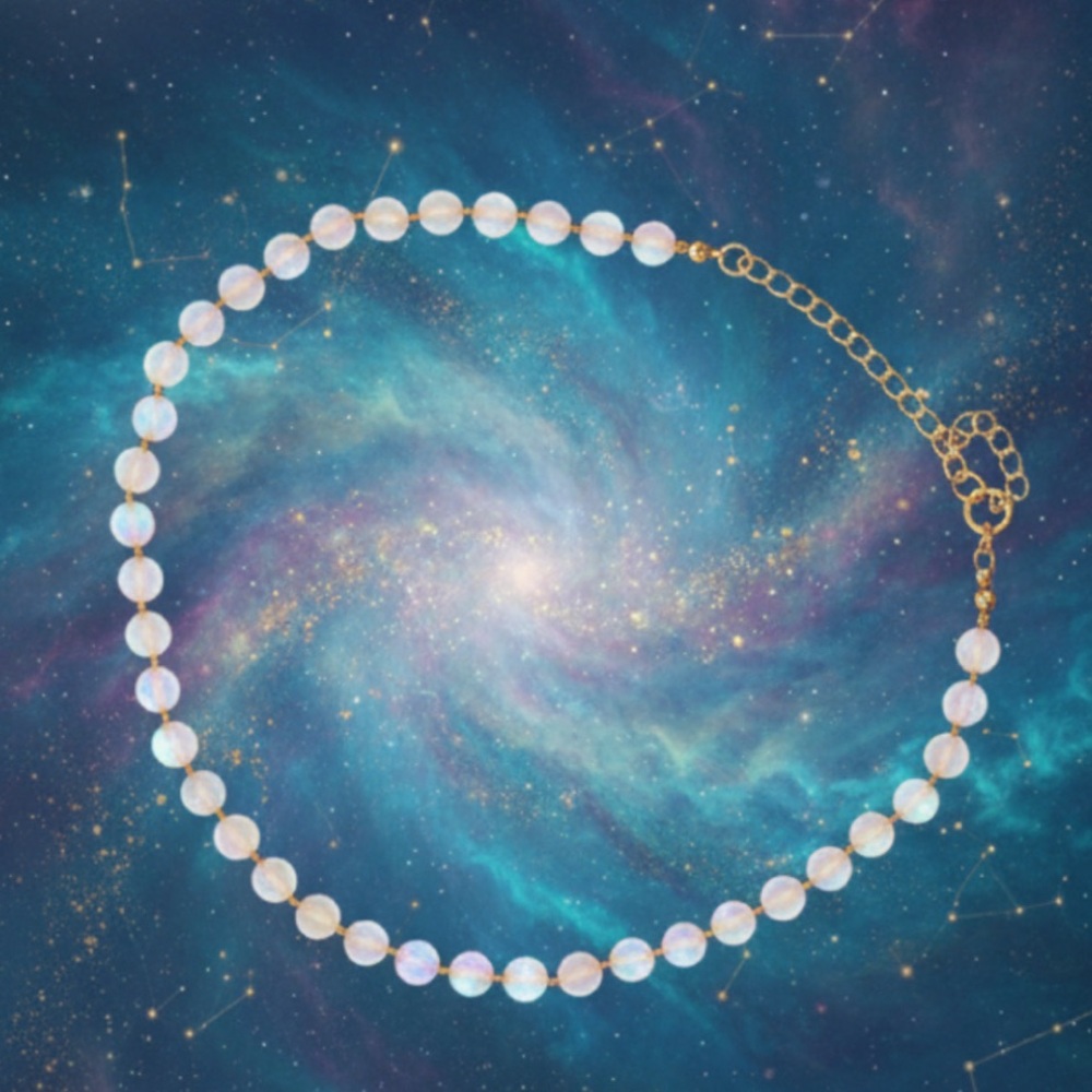 Mystic Opal Beaded Necklace - Picture 2 of 3